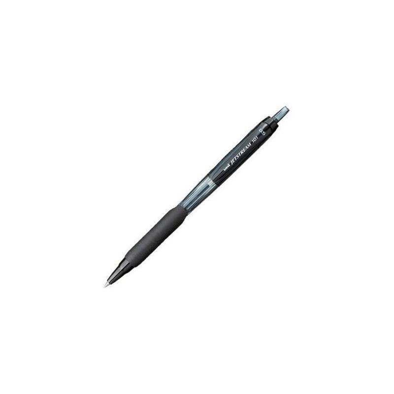 Pack De 12 Unidades Uniball Rollerball Jetstream 101 Sxn-101 Retráctil Negro
