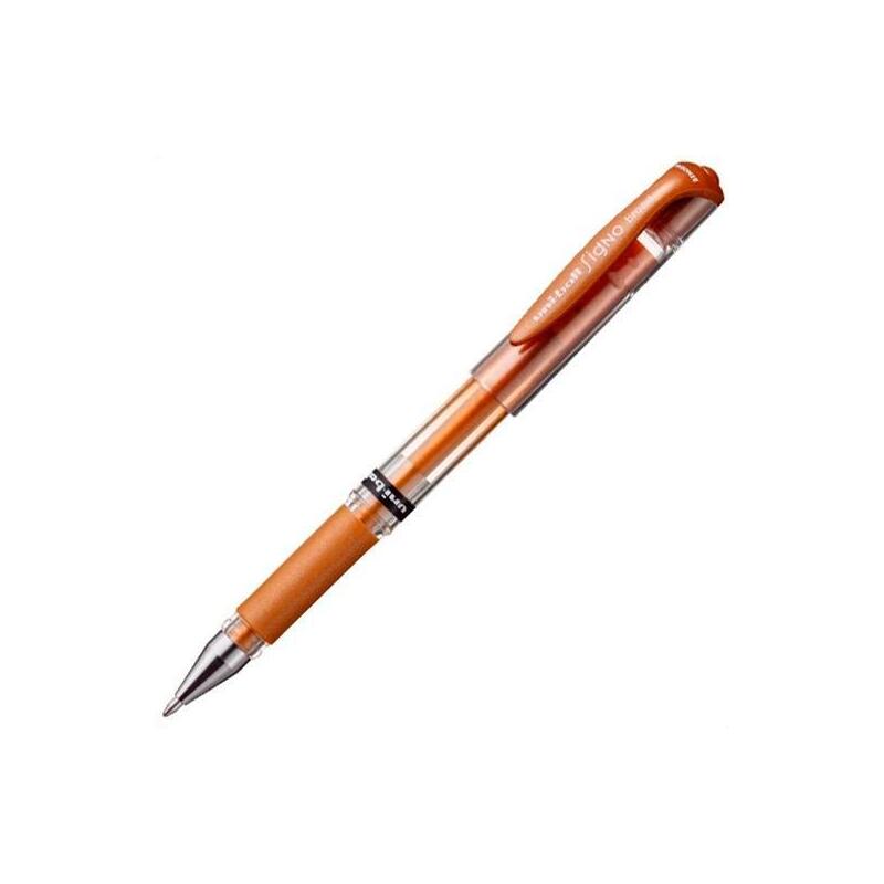 Pack De 12 Unidades Uniball Rollerball Signo Broad Um-153 1.0mm Bronce