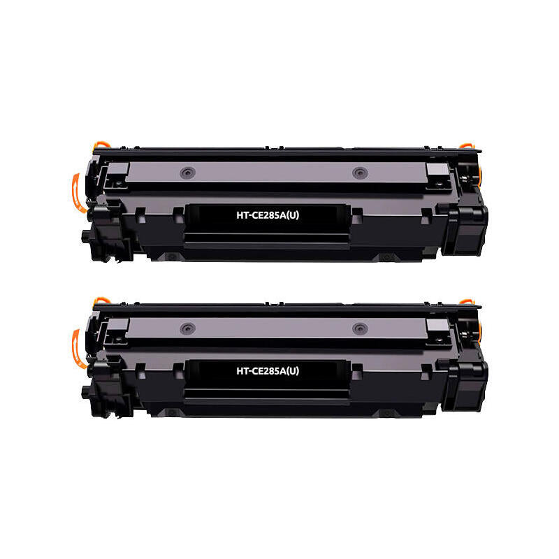 Pack De 2 Toner Compatibles Hp Ce285a 85a / Ce278a / Cb435a / Cb436a Negro - Reemplaza 85a / 78a / 35a / 36a