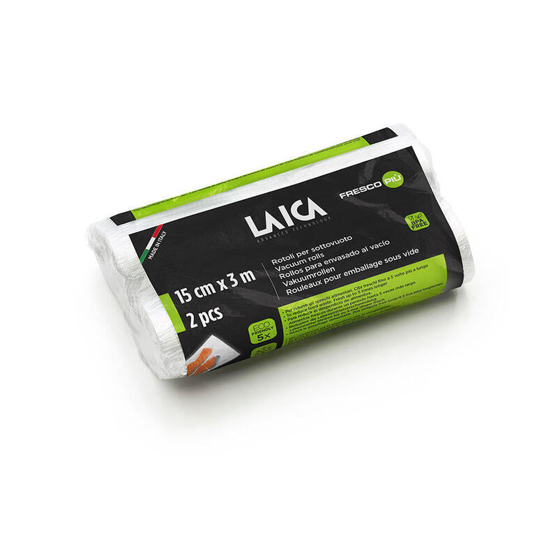 Pack De 2 Unidades - 2 Rollos Para Envasado Al Vacío De 15 X 300 Cm