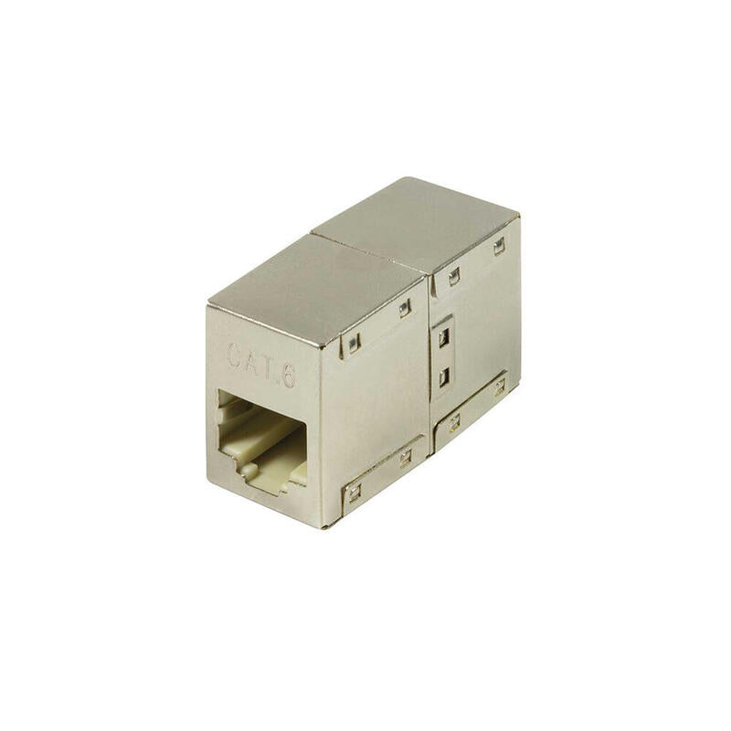 Pack De 2 Unidades - Adaptador Cat.6 Rj45 Para Empalmar Dos Cables Rj45 Envasado