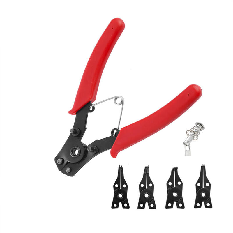 Pack De 2 Unidades - Alicate De Puntas Intercambiables Para Arandelas Circlip 4-En-1 155mm Workpro