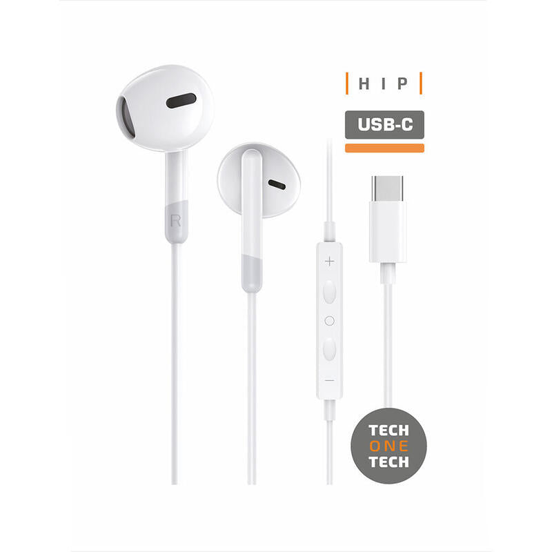 Pack De 2 Unidades - Auriculares Hip Con Usb-C Blancos