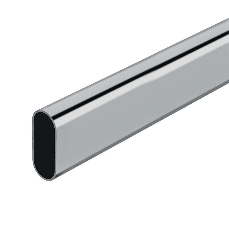 Pack De 2 Unidades - Barra Armario Ovalada Cromada 150cm Cintacor - Storplanet