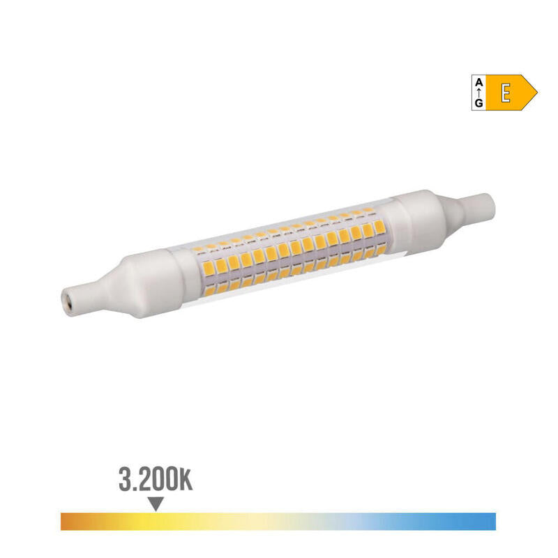 Pack De 2 Unidades - Bombilla Lineal Led 118mm R7s 9w 1100lm 3200k Luz Calida Ø1,5x11,8cm Edm