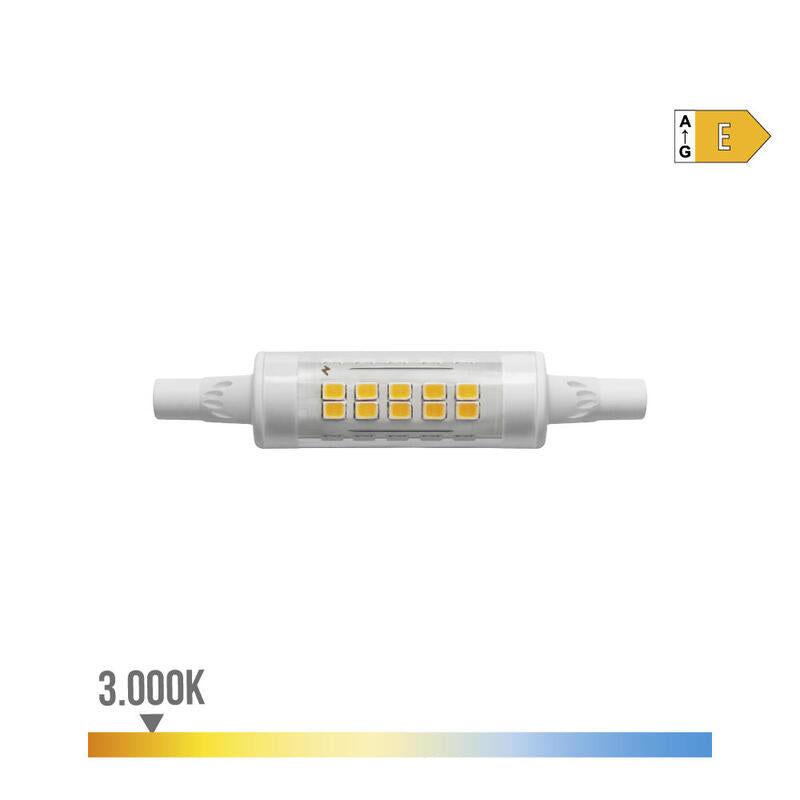 Pack De 2 Unidades - Bombilla Lineal Led 78mm R7s 5.5w 600lm 3200k Luz Calida Ø1,5x7,8cm Edm