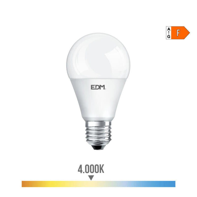 Pack De 2 Unidades - Bombilla Standard Led E27 20w 2100lm 4000k Luz Dia Ø6,5x12,5cm Edm
