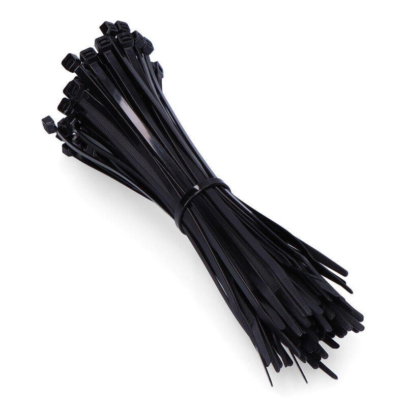 Pack De 2 Unidades - Bridas Negras 200x4,8mm (Bolsa 100 Unid.) Nylon Alta Calidad