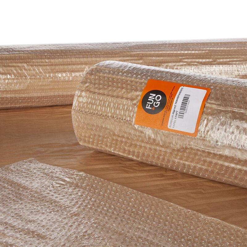 Pack De 2 Unidades - Burbuja Transp + Papel Kraft 1,20 X 5 M