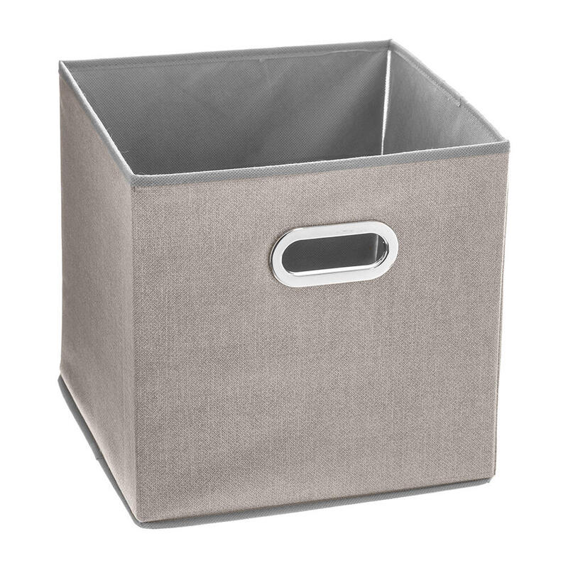 Pack De 2 Unidades - Caja Organizadora Color Beige Para Estanteria 31 X 31 Cm