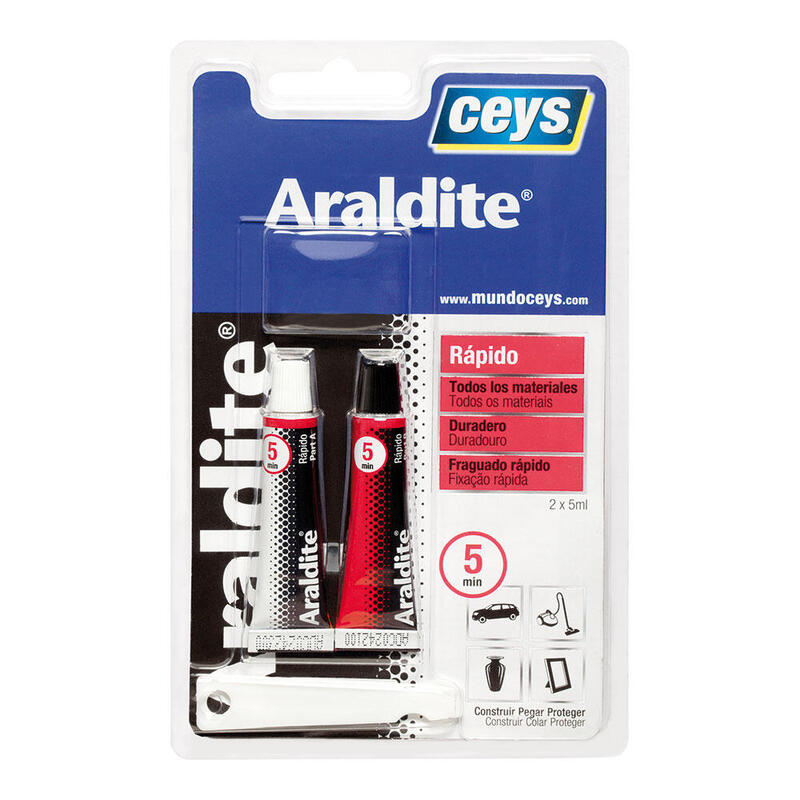 Pack De 2 Unidades - Ceys Araldite Rapido Pequeño Blister 5 + 5 Ml