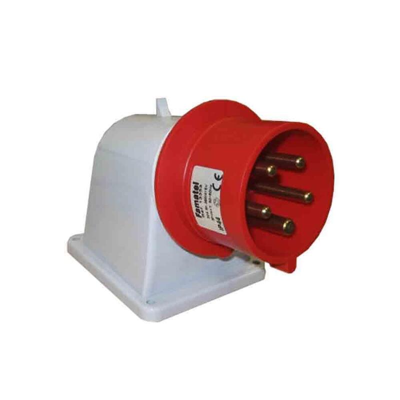 Pack De 2 Unidades - Clavija Cetac Superficie 3p+N+T Roja 32a 400v~ Ip44