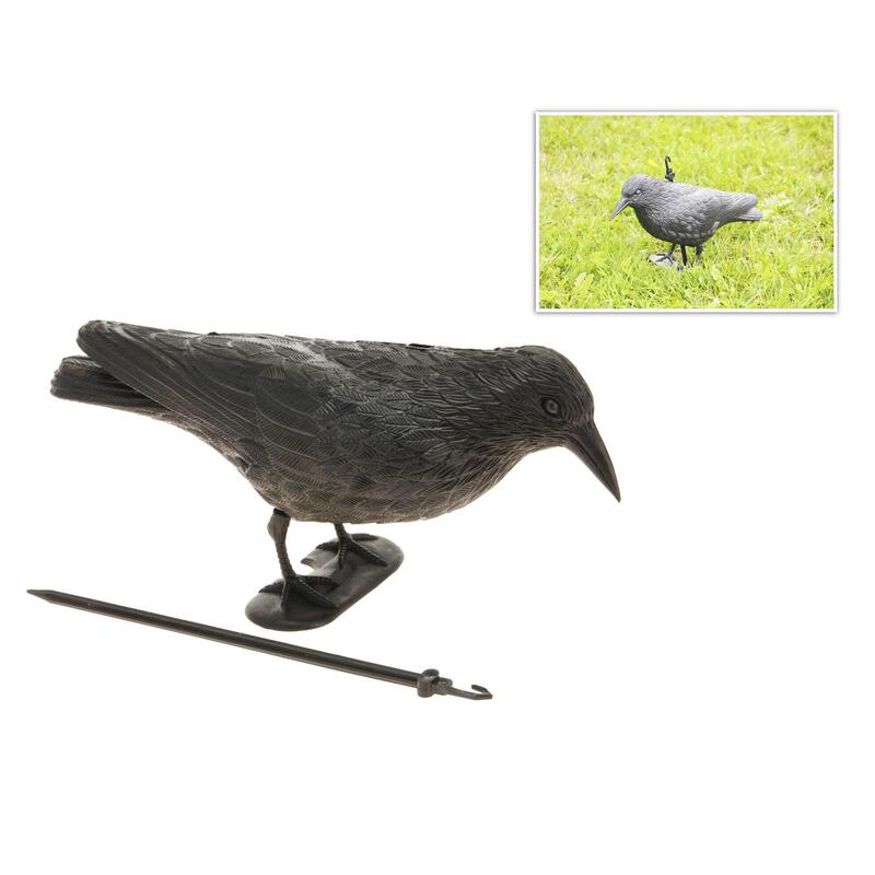 Pack De 2 Unidades - Cuervo Ahuyenta Pájaros 19 X 39 Cm
