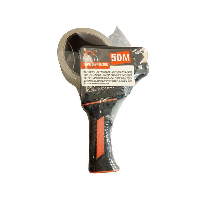 Pack De 2 Unidades - Dispensador Cinta De Embalaje 50 Mm Con Cinta De 50 M