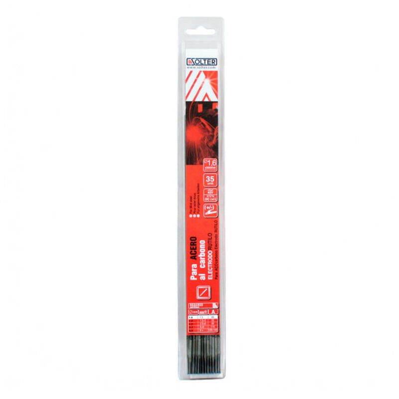 Pack De 2 Unidades - Electrodo Rutilo Para Acero Al Carbono Ø3,2mm (Blister 20 Unid.) Solter