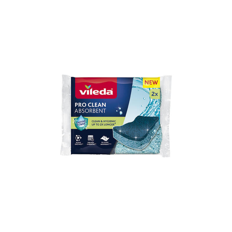Pack De 2 Unidades - Estropajo Viscosa Pro Clean Absorbent, 2 Uds