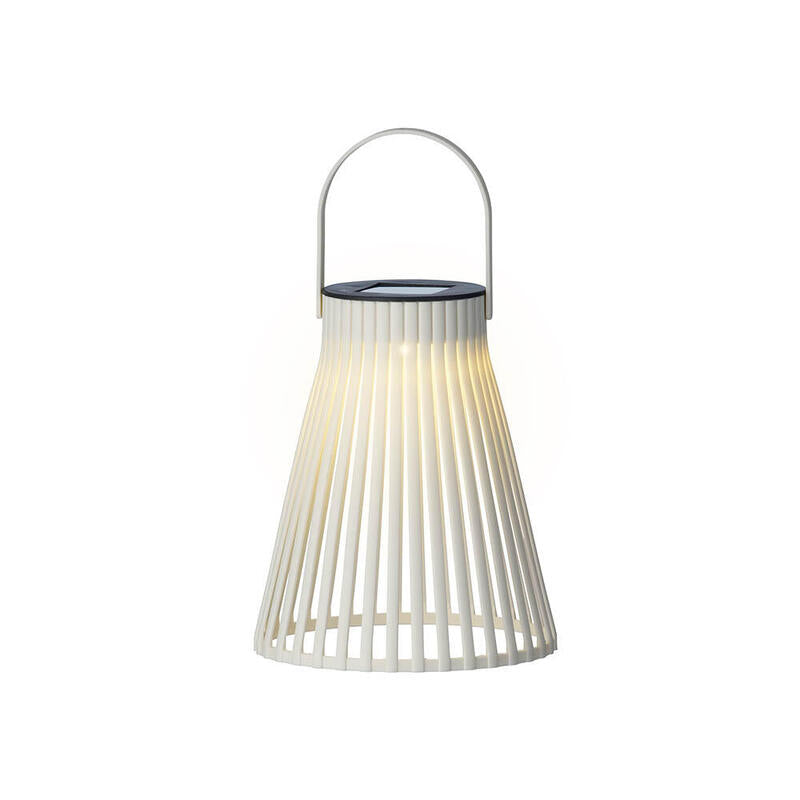 Pack De 2 Unidades - Farol Solar De Plástico Blanco