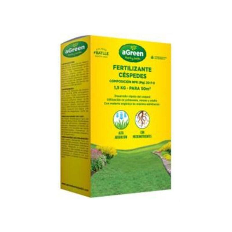 Pack De 2 Unidades - Fertilizante Granulado Para Césped 1,5 Kg - 50 M²