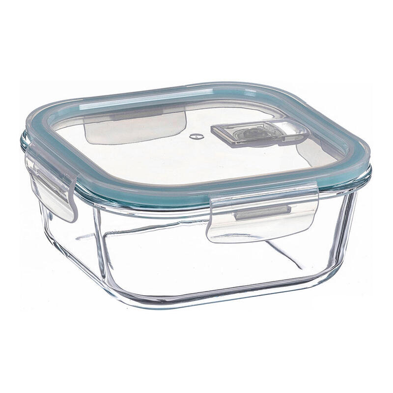Pack De 2 Unidades - Fiambrera Borosilicato Cuadrada Hermética 1200 Ml