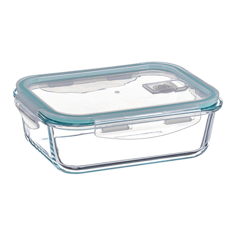 Pack De 2 Unidades - Fiambrera Borosilicato Rectangular Hermética 630 Ml