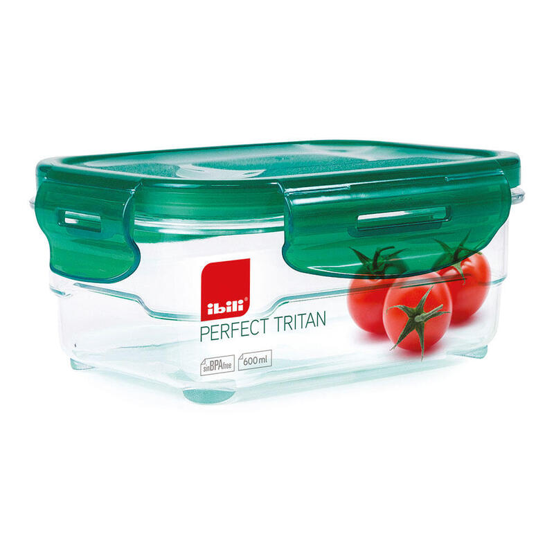 Pack De 2 Unidades - Fiambrera Hermético Tritan, Cap: 0,600ml, 790406. Ibili
