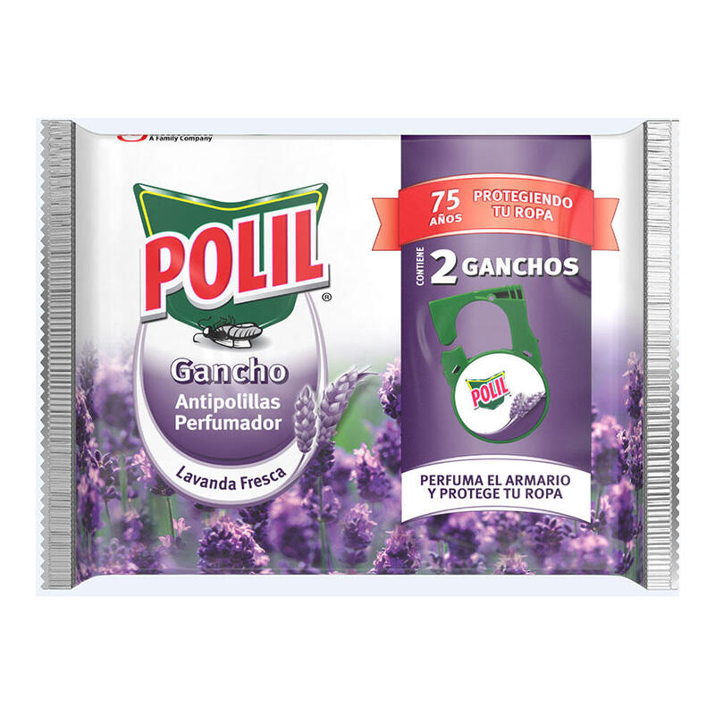 Pack De 2 Unidades - Gancho Anti Polillas Lavanda, 2 Uds