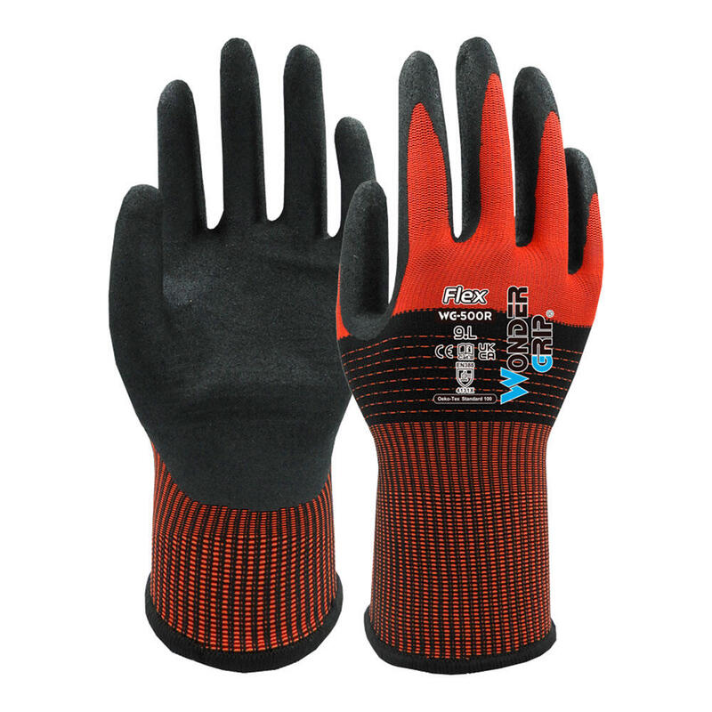 Pack De 2 Unidades - Guante Nailon, Palma Recubierta Nitrilo, Talla 07