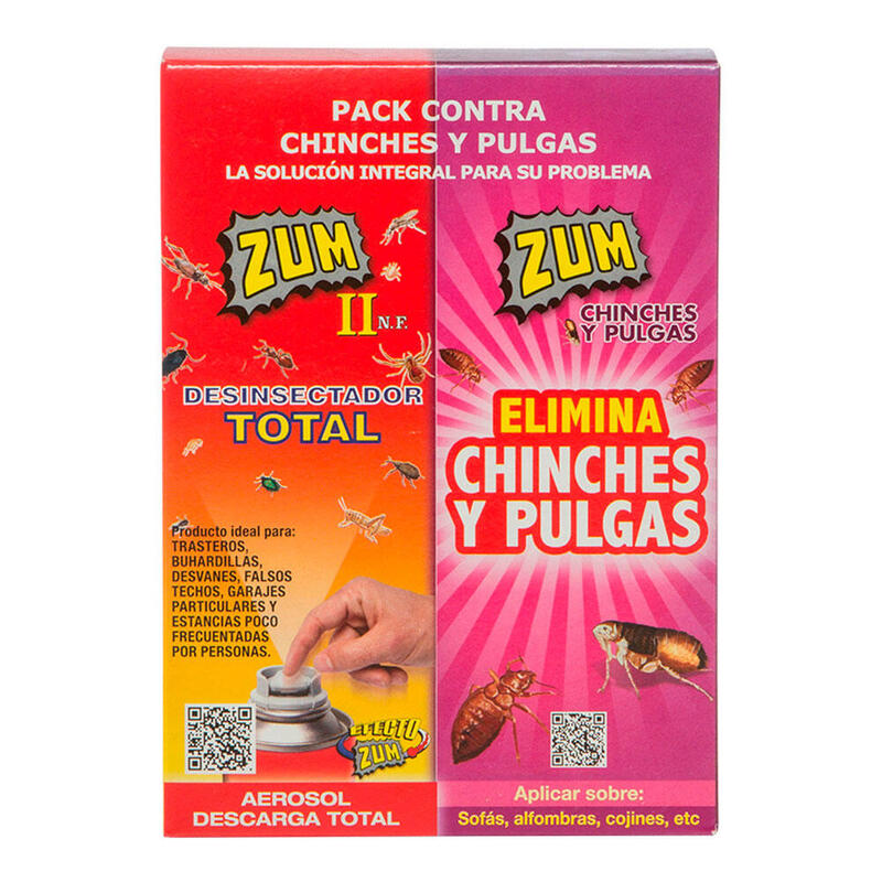 Pack De 2 Unidades - Insecticidas De Descarga Total Para Chinches Y Pulgas, 150 + 150 Ml