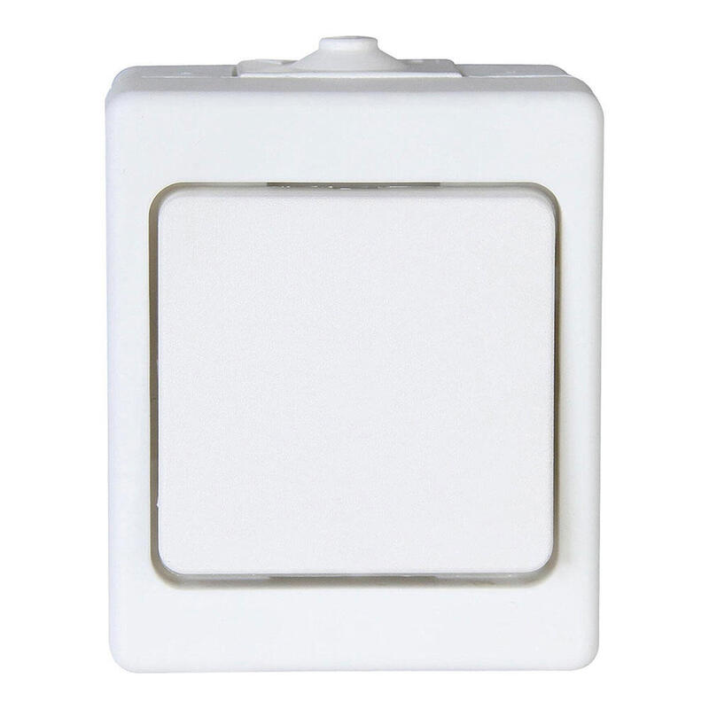 Pack De 2 Unidades - Interruptor Conmutador De Superficie 10ax 250v~, Blanco