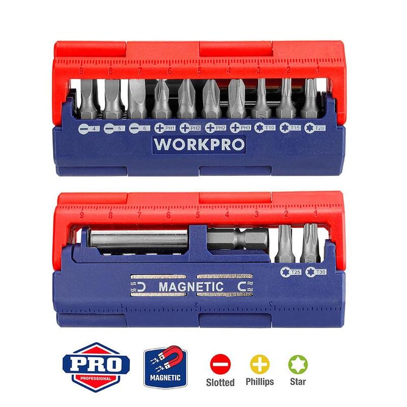 Pack De 2 Unidades - Juego De 13 Puntas De Destornillador (Métrico) Workpro