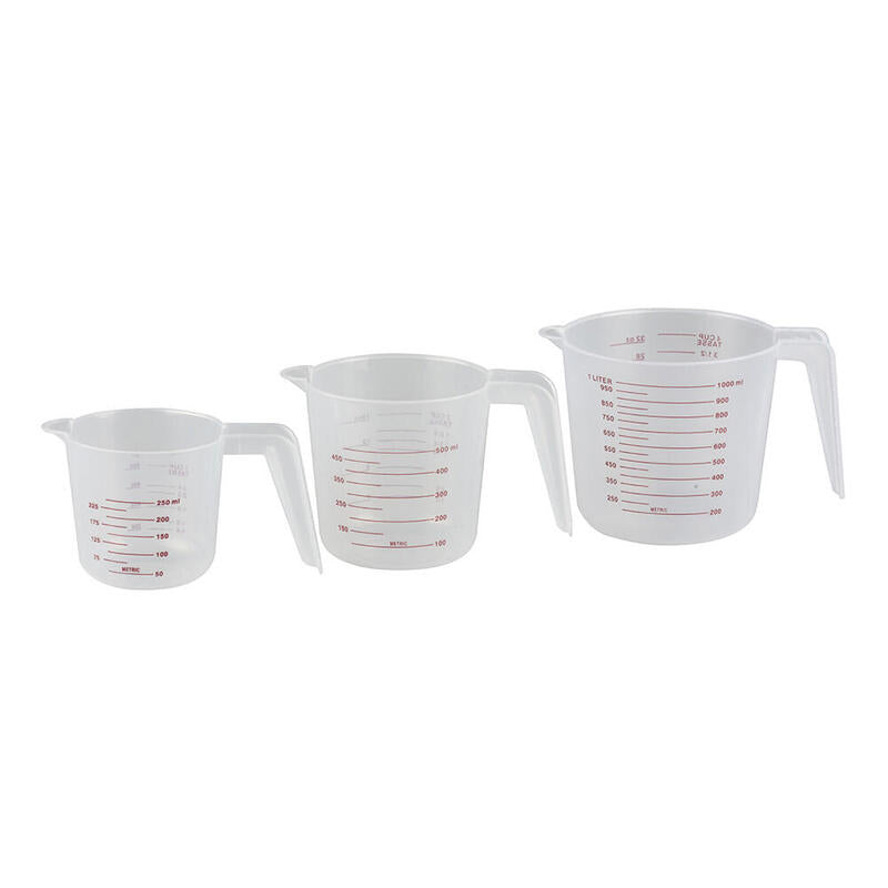 Pack De 2 Unidades - Juego De 3 Jarras Medidoras De 250/500/1000 Ml