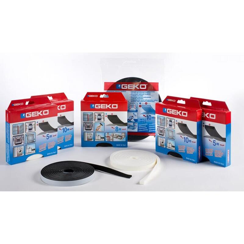 Pack De 2 Unidades - Junta Autoadhesiva Aislante E Impermeable Negra 15 Mm X 5 X 10 M (2 X 5 M)