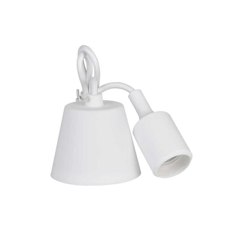 Pack De 2 Unidades - Lámpara Colgante De Silicona E27 60 W Color Blanco