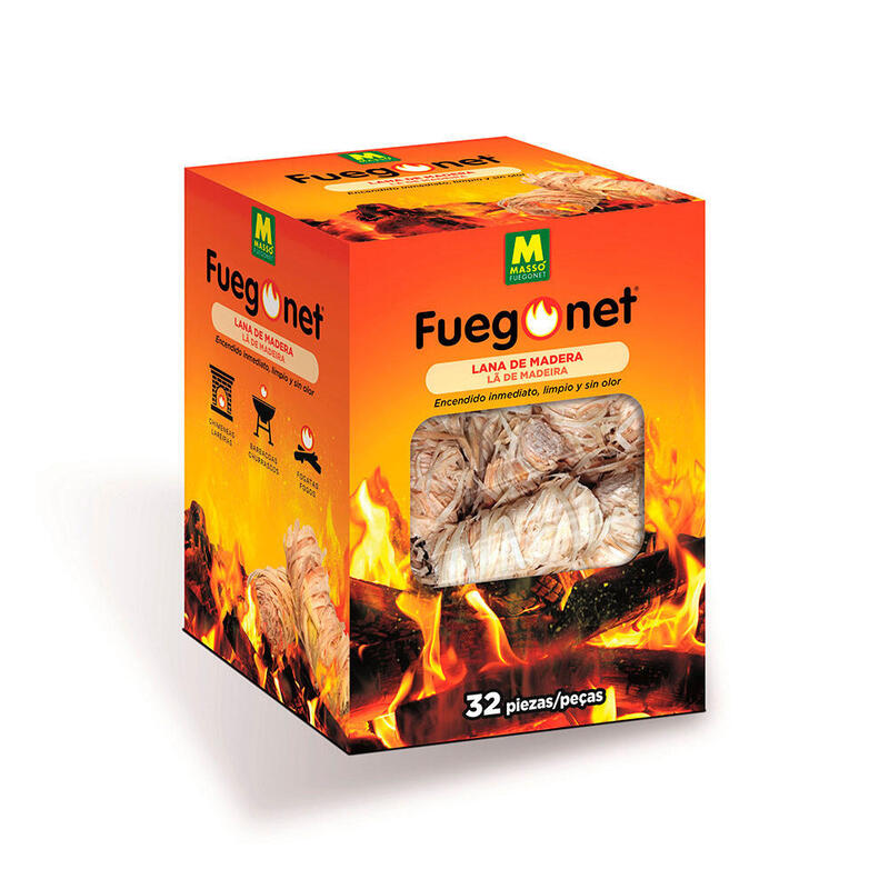 Pack De 2 Unidades - Lana Enciende Fuegos 32 Unid. Fuegonet 231632 Massó