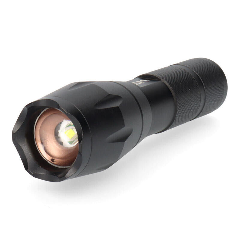 Pack De 2 Unidades - Linterna Led Tactical Force, Zoom, Aluminio, 3 W 140 Lm 3xaaa (Incluidas)