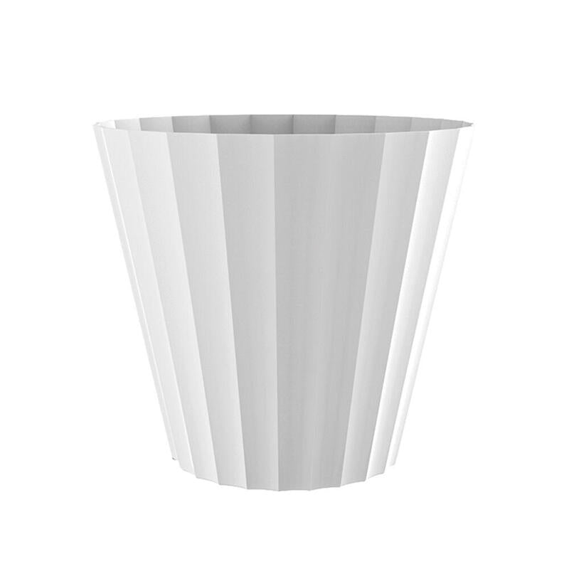 Pack De 2 Unidades - Maceta De Inyeccion Doric Color Blanco Ø22x20cm