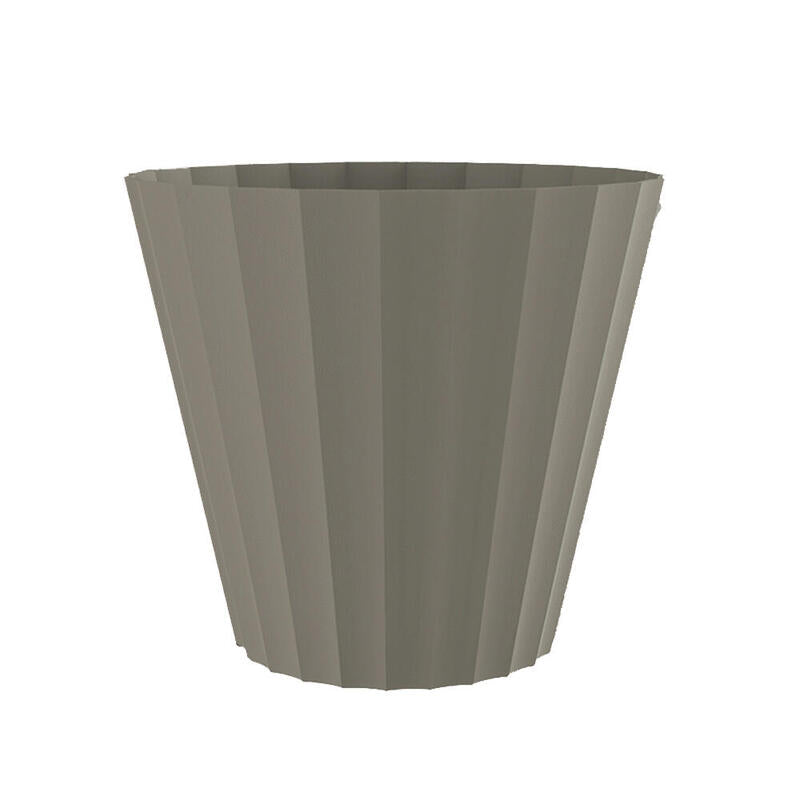 Pack De 2 Unidades - Maceta De Inyeccion Doric Color Taupe Ø26x23cm