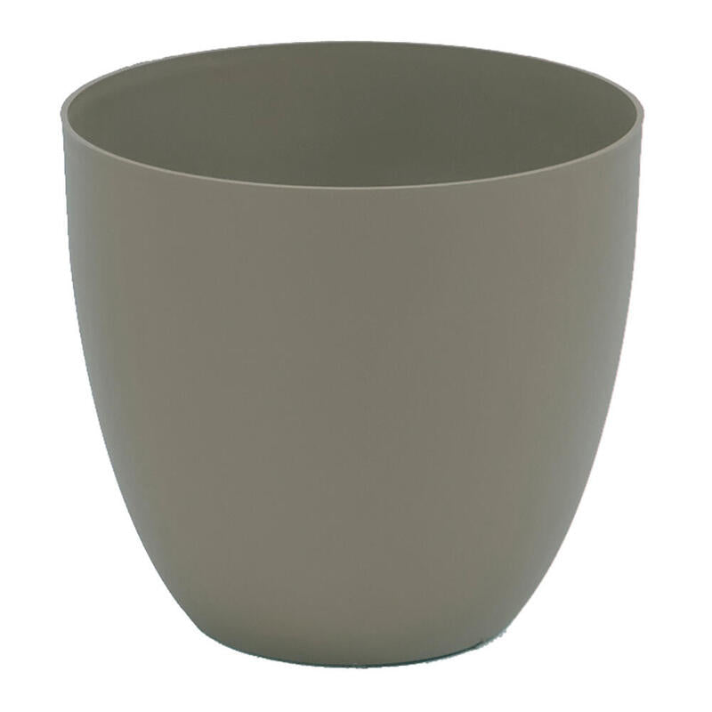Pack De 2 Unidades - Maceta De Inyeccion Modelo Cuenco Ø18cm Color Taupe