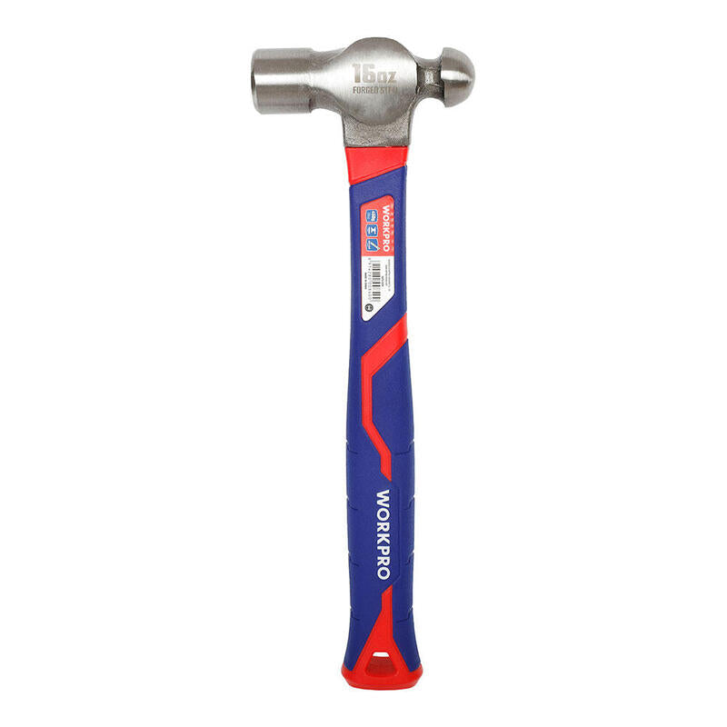 Pack De 2 Unidades - Martillo De Bola De 450g Con Mango De Fibra De Vidrio Workpro