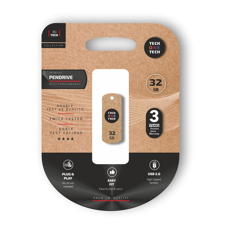 Pack De 2 Unidades - Memoria Usb Pro Smart Cliptech Pendrive 32 Gb