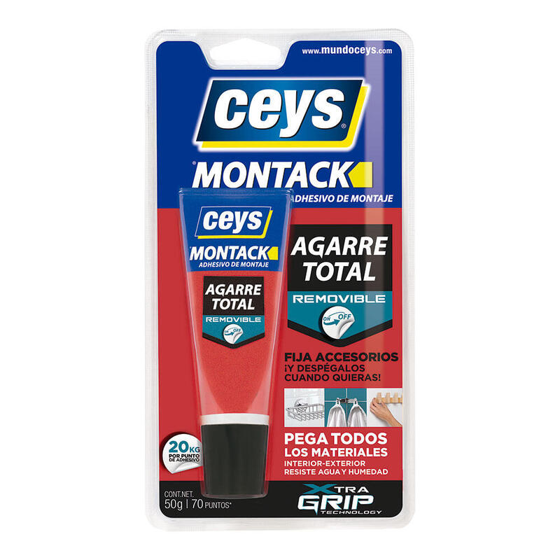 Pack De 2 Unidades - Montack Removible Blister 50 G