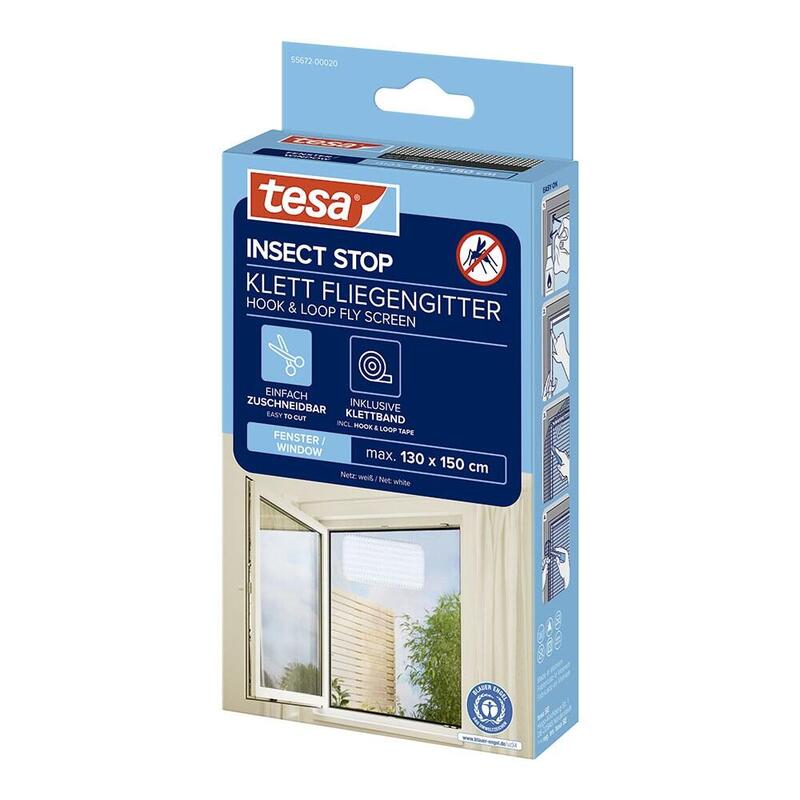 Pack De 2 Unidades - Mosquitera Adhesiva Blanca 130 X 150 Cm