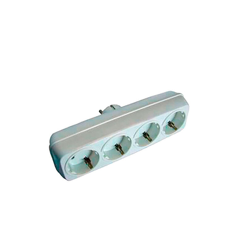 Pack De 2 Unidades - Multiconector 4 Tomas 2p + T 16 A 250 V Blanco (Retractilado)