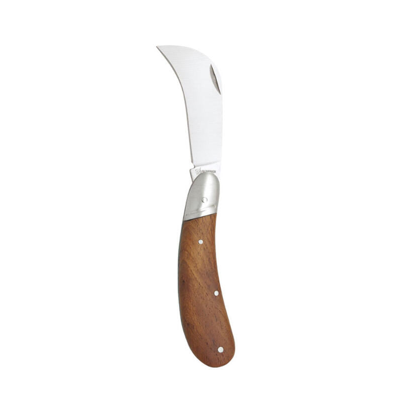 Pack De 2 Unidades - Navaja Tranchete Inoxidable Hoja 7,5cm Mango Madera Imex El Zorro