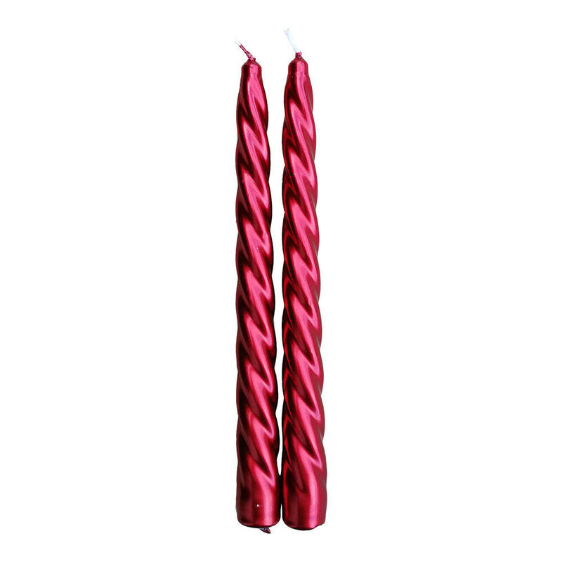 Pack De 2 Unidades - Pack 2 Velas Decorativas Rojas Ø2x24cm Magic Lights