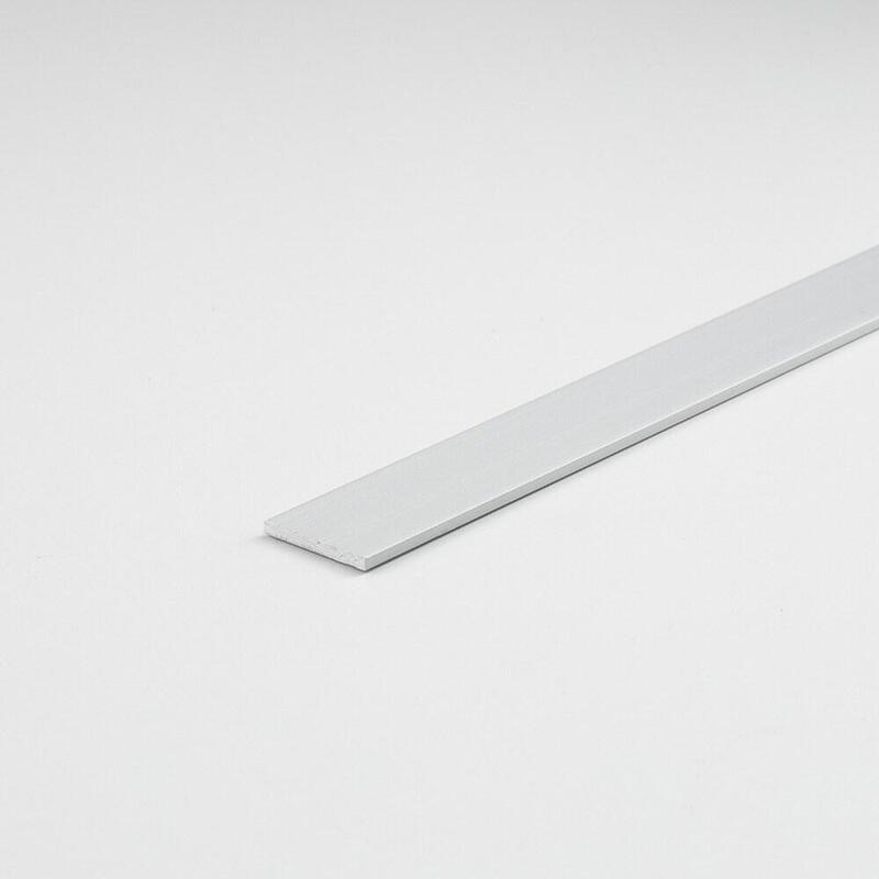 Pack De 2 Unidades - Perfil Bricolaje Pletina Aluminio Plata 1000 X 30 X 2 Mm