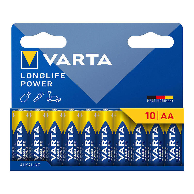 Pack De 2 Unidades - Pila Alkalina Longlife Power Aa - Lr06 (Blister Cartón 10 Uds) Ø14,5 X 50,5 Mm