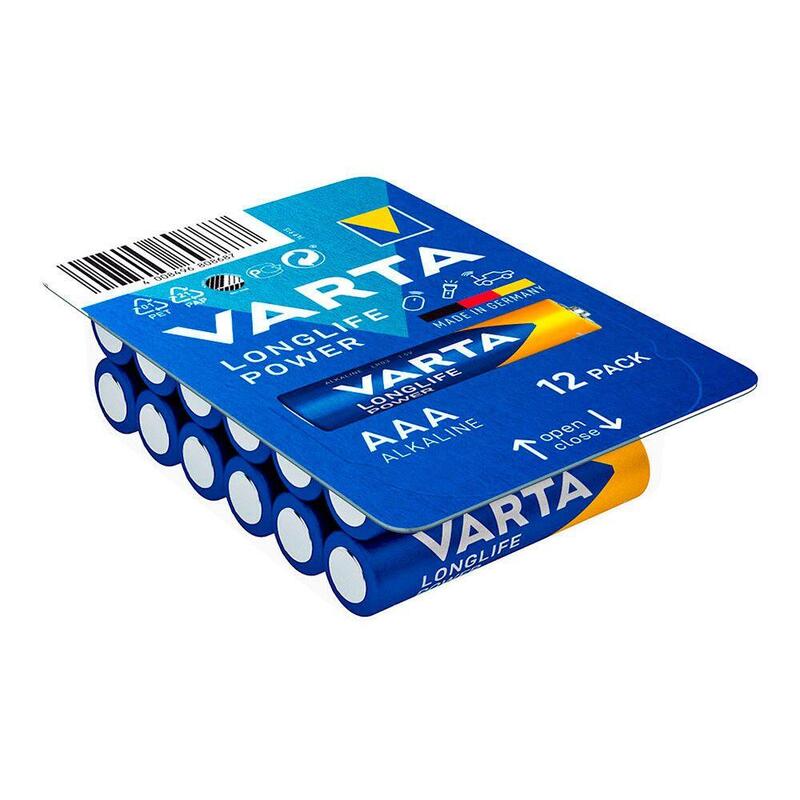 Pack De 2 Unidades - Pila Alkalina Longlife Power Aaa - Lr03 Caja 12 Uds Ø10,5 X 44,5 Mm