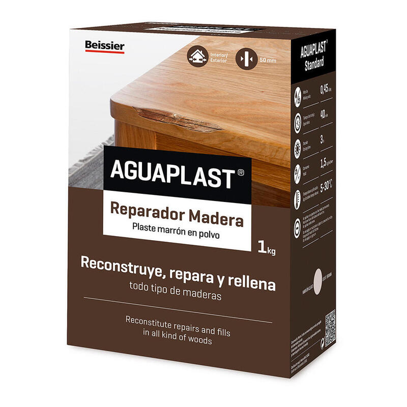 Pack De 2 Unidades - Plaste En Polvo Reparador Madera 1 Kg