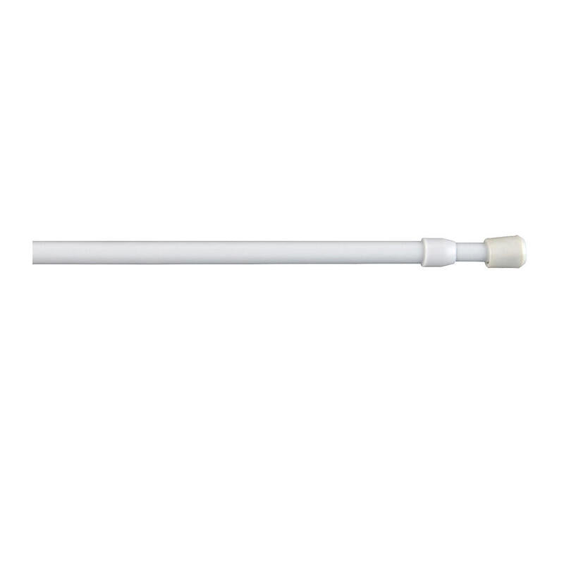 Pack De 2 Unidades - Portavisillo Extensible A Presión Rosca Blanco, Ø0,8 X 30 - 45 Cm, 2 Uds